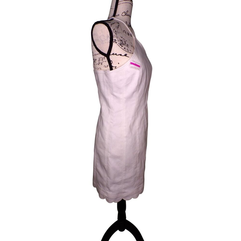 🆕 Cinq à Sept Hadley Halter Mini Dress Scalloped Hem White 14 - Picture 14 of 16